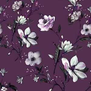 Tissu 100% polyester 125 g/m², imprimé floral en gros, tissu Koshibo 8/8 avec différentes couleurs, motif floral pour robes - Product Image 4