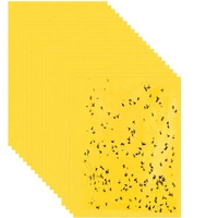Piège collant double face jaune 20 pièces pour insectes, mouches des fruits, moucherons, mouches blanches, pour serres et jardins intérieurs