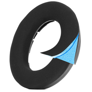 Cuscinetti auricolari di ricambio in memory foam con gel rinfrescante in pelle proteica ecologica di <span class=keywords><strong>seta</strong></span> nera di alta qualità per cuffie Sennheiser - Product Image 4