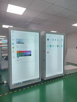 Boîte LCD transparente 3D de taille humaine AI de 86 pouces avec écran tactile Affichage hologramme d'affiche numérique pour la publicité