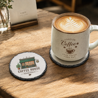 Sous-verre vierge pour sublimation, pour la décoration de table à la maison, dans la cuisine, au café, au restaurant et comme cadeau promotionnel