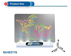 Eğitici oyuncaklar 3d ışık büyülü çizim panosu yazma oyuncaklar kızdırma resim sanatı kurulu diy seti 3d gözlük - Product Image 4