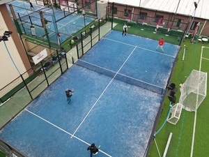 Precio de fábrica Seguridad Padel Court Fabricantes deportivos Tenis <span class=keywords><strong>Padlle</strong></span> canchas de tenis con techo - Product Image 3