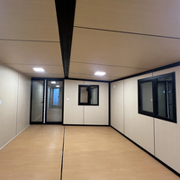 Nueva casa prefabricada de contenedores de alta calidad con diseño plegable desmontable anticorrosivo a prueba de viento