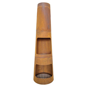 Chimeneas Modernas 2026, Elegantes y Sencillas, Fáciles de Montar, de Acero Corten, Calentador de <span class=keywords><strong>Pellets</strong></span> para Exteriores - Product Image 1