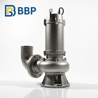 Pompe à eaux usées submersible robuste avec broyeur, fiable, 30 kW, pour égouts souterrains