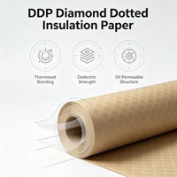Papier diamanté à points DMD de classe F pour isolation électrique de transformateurs, fabrication chinoise