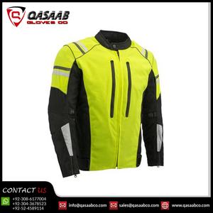 Vestes de moto en textile respirantes pour la course à moto, imperméables, en Cordura 600D jaune-noir, avec impressions personnalisées et logo - Product Image 3
