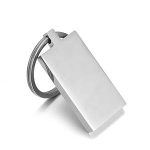 Yiwu Aceon स्टेनलेस स्टील उच्च गुणवत्ता मोटी वर्ग टैग रिक्त Metaza आयताकार भारित कुंजी श्रृंखला - Product Image 3