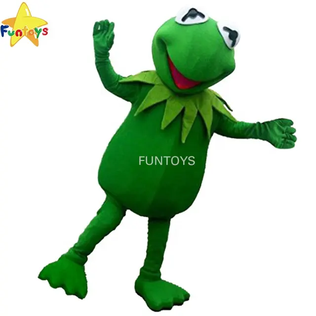 Funtoys Kostum Maskot Katak CE Kermit Kartun Halloween untuk Dewasa