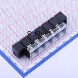 KF48SM-9.5-5P Barrier Terminal Block Through hole Component (THT),P=9.5mm Connector With Cover Plate 9.5mm 1x5P Straight Pin - Product Image 1