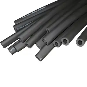 Fireproof Material Heat Shield Rubber Foam Tube Pipe Insulation For Air Conditioner Hvac Rubber Foam Pipe Insulating