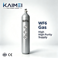Gases Tóxicos UN2196 Clase 2.3, Hexafluoruro de Tungsteno (WF6) en Cilindro de 10L y 47L con Válvula VCR Especializada