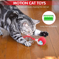 Jouets OEM ODM pour animaux de compagnie : Balles intelligentes électriques pour chats, jouet interactif Speedy Tail pour chats, balles interactives et de mouvement pour animaux de compagnie
