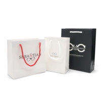 Sacs cadeaux en papier personnalisés en gros avec poignées en corde, sacs de shopping personnalisés avec logo imprimé