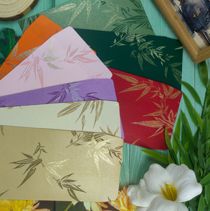 Haute qualité avancée bambou flux ombre enveloppe spécialité couleur papier portefeuille emballage cadeau invitation <span class=keywords><strong>lettre</strong></span> Invitation 11*16cm - Product Image 2