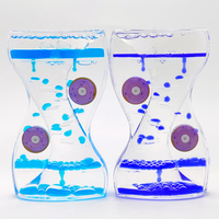 Fabricant certifié ISO, jouet minuteur à bulles liquides pour enfants, sablier à bulles, minuteur sensoriel relaxant à mouvement liquide
