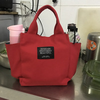 Sac fourre-tout en toile personnalisable à poignée unique avec poche latérale, écologique, réutilisable, logo personnalisé, fermeture éclair, impression sérigraphique