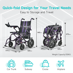 Fauteuil roulant électrique pliable intelligent tout-terrain léger sur mesure avec batterie au plomb, vente en gros directe usine - Product Image 3