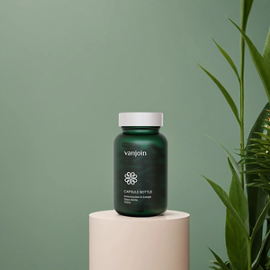 200ml 150ml 100ml 90ml 空の食品グレードガラス製60カプセル用薬瓶、およびキャップ付き医薬品ピルボトル - Product Image 6