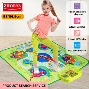 <span class=keywords><strong>Tapis</strong></span> de <span class=keywords><strong>jeu</strong></span> pliable Zhorya Dinosaur Dancing Challenge, jouets, sport, lumière LED, salle de sport intérieure, <span class=keywords><strong>jeu</strong></span> musical, <span class=keywords><strong>tapis</strong></span> - Product Image 4