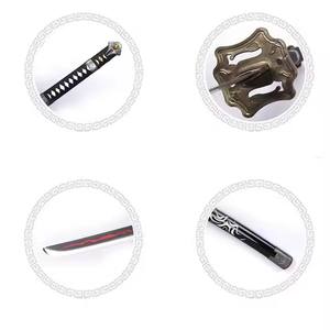 Gran oferta Cos Prop juguetes de dibujos animados cuchillo juego <span class=keywords><strong>Ninja</strong></span> Gaiden Cosplay colección Metal madera Prop Jaquio espadas de acción - Product Image 2