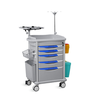 SK-ET75077A SAIKANG usine hôpital chariot de Service ABS médicaments chariot médical d'urgence fabricants