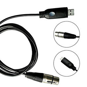 USB naar DMX interface adapter RS485 converter seriële 3-pins XLR LED DMX512 Freestyler software pc naar podiumbesturing dimmerkabel - Product Image 1