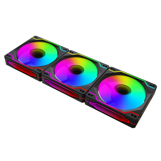 Newest Design Daisychainable 120mm ARGB Air Building Block Fans 3PIN 5V PC LED Infinity Mirror Cooling CE Certified PC Gaming