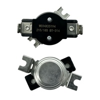 Thermostat bimétallique automatique KSD301/KSD302 40~150°C 25A, interrupteur de contrôle de température normalement fermé, composant électronique