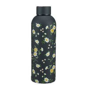 Botella de Agua Aislada de Acero Inoxidable Marca Key, 500 ml, Diseño Floral, Botella Deportiva Portátil para Uso en Exteriores - Product Image 1