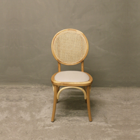Chaise de mariage en bois à dossier en rotin Offre Spéciale chaise de salle à manger en bois massif avec siège Detahabe