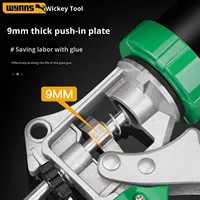 Pistolet à colle métallique Villeroy Boch, arrêt automatique, structure à économie d'énergie, pression de silicone, pistolet à verre domestique, modèle W2542