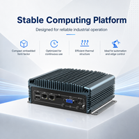 Computadora Robusta en Caja con Doble LAN, 2 COM, USB, HD, VGA, Refrigeración Pasiva para Entornos Hostiles, Compatible con Windows y Linux, Mini PC Industrial