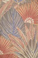 Papier peint personnalisé rétro à motifs de feuilles de palmier, écologique, non tissé, brun chaud, style jungle tropicale, pour hôtel, maison, café, villa