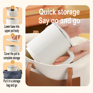 <span class=keywords><strong>Calentador</strong></span> <span class=keywords><strong>de</strong></span> agua <span class=keywords><strong>de</strong></span> tetera portátil 0.8L 600W 110/220V Hervidor eléctrico plegable para viaje Hogar Tetera Hervidor <span class=keywords><strong>de</strong></span> agua - Product Image 6