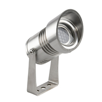 Lumière LED extérieure subaquatique 1W IP68, éclairage paysager, lampe de fontaine de piscine avec contrôle DMX512 en acier inoxydable, température de couleur RGBW