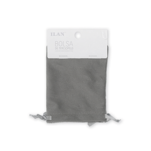 Borsa in Velluto 6x8 Cm Grigia 2 Pezzi - Product Image 1