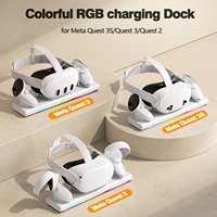 Nouvelle arrivée Station d'accueil de charge rapide magnétique en ABS Accessoires VR pour 2/3/3s