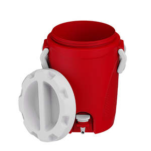 LIHENG Distributeur <span class=keywords><strong>d</strong></span>'<span class=keywords><strong>eau</strong></span> réutilisable <span class=keywords><strong>de</strong></span> 22 L, boîte isotherme ronde en plastique, grande capacité, <span class=keywords><strong>réservoir</strong></span> <span class=keywords><strong>de</strong></span> congélation commercial pour le camping commercial - Product Image 1