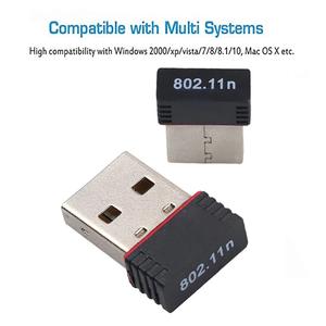 8188 carte réseau sans fil 150M USB2.0 pour ordinateur portable de bureau transfrontière sans pilote décodeur transmetteur <span class=keywords><strong>Wifi</strong></span> - Product Image 4