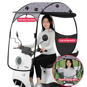 Parapluie moderne pour moto et véhicule électrique à commande manuelle, pare-soleil et housse de <span class=keywords><strong>pluie</strong></span> avec fonction anti-poussière pour les voyages - Product Image 1