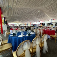 Tente de réception commerciale extérieure grand format en promotion – Chapiteau allongé pour cérémonies, mariages et événements professionnels