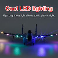 Avion en Mousse à Lancer à la Main 2.4G Modèle ZY-320 Planeur RC Drone Avion de Chasse à Télécommande Extérieur pour Adultes