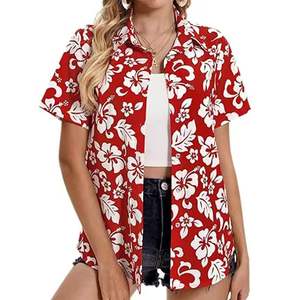 Blusa Casual de Verano con Estampado Personalizado al por Mayor, Camisa Holgada de Moda para Mujer - Product Image 4