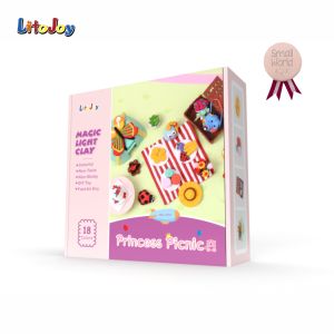 LitoJoy — jouets princesse de pique-nique, lumière sèche <span class=keywords><strong>à</strong></span> l'air, jouet en <span class=keywords><strong>pâte</strong></span> <span class=keywords><strong>à</strong></span> <span class=keywords><strong>modeler</strong></span> pour filles avec <span class=keywords><strong>Amazon</strong></span> CPC CE ASTM963 et CPSIA - Product Image 2