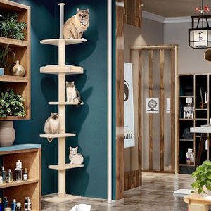 وصل حديثًا فاخر كبير جدًا برج شجرة القط MDF تسلق السيزال هرش متداخل سلم متداخل لعبة كرتون واحد للحيوانات الأليفة - Product Image 5