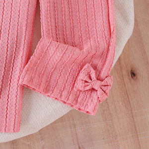 Ropa de Moda para Niña, Linda Camiseta de Manga Corta con Estampado de Fresa 3D, Pantalones Anchos con Lazos, Conjunto de 2 Piezas, Ropa Dulce para Niñas - Product Image 4