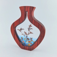 Lampes décoratives en résine de fleurs séchées à la main, veilleuse moderne avec interrupteur variateur, pour maison bureau, nouveauté