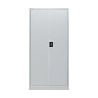 Armoire de classement de bureau industrielle en métal à double porte avec serrure, structure KD, armoire à dossiers en acier pour le rangement de documents de bureau